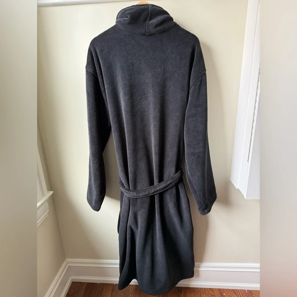 POLO RALPH‎ LAUREN Microfiber Plush Robe Spa Loungewear Bathrobe Cozy Soft L XL